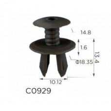 Кліпси C0929 розпірні VW (701867299, 701-867-299, 50359, 70186729901C, 11223) (уп.100шт)