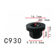 Гайки C0930 Mercedes A0039900251 BMW 16131176747 ( уп. 100 шт.)