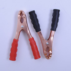 Затискачі для клеми АКБ (крокодили) (+/-)100-200А (д.140мм/ш.18мм/т.0,3мм) "Elegant' EL 102 211