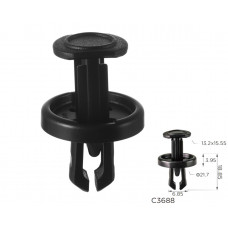 Фіксатор C3688 натискна/розпірна капот,бампер TOYOTA (9046709242) ( уп. 100 шт.)