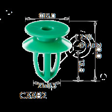 Кліпси C3382 обшивки дверей GM 13252119 ( уп. 100 шт)