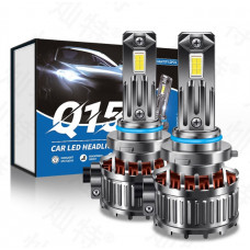 Лампа LED H4 радіатор+кулер 150W/22000Lm/6000K 3570 Chip IP65/12-24V Q15 (мідний радіатор) 12міс.гар