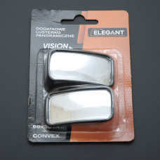 Дзеркало сліпої зони прямокутне Elegant 60х30мм EL 130503 Чорне (2шт)