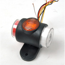 Габарит "ріжки" прямий 7см 12/24v Діодний (3-и кольори) "Ceray" 20411 (2шт/уп.)