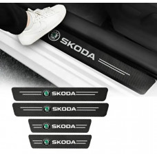 Плівка захисна на Пороги Карбон 4D Skoda