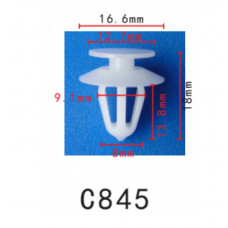 Кліпси C0845 кріплення карти дверей/молдинги VW Opel 2345957 90321122 ( уп. 100 шт.)