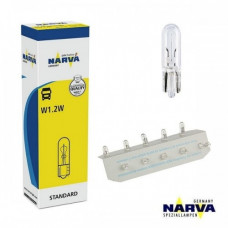 Лампа 12V (бесцок.) W1,2W "Narva" (17037) (уп.10шт)