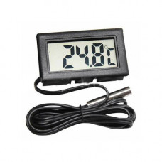 Термометр WSD-10 врізний, виносний датчик (від -50°C до +70°C) 46x25мм(4329)