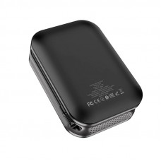 Компресор HOCO S53 Цифровий, АКБ-2500 мАг, Тиск-3,5 бар, LED-ліхтарик, 4-режими, алюмінієвий, Чорний