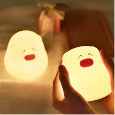 Нічник Mini Pig Silicone 3 режими 5 кольорів (на батарейках)