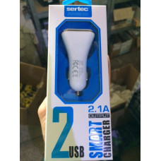 AЗП 12/24V 2USB (QC3.0+3.1A) "Sertec" ST-223 коротка