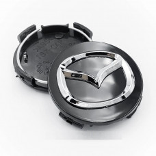 Ковпачки на титани "MAZDA" (56/50мм) Чорний