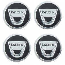 Наклейка на ковпаки DACIA (60мм) чорна (4шт)