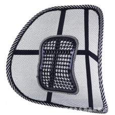 Поперековий упор з масаж.чорна сітка/сірий обідок (під спину) (1шт)