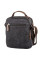 Универсальная текстильная мужская сумка на два отделения Vintage 20199 Черная