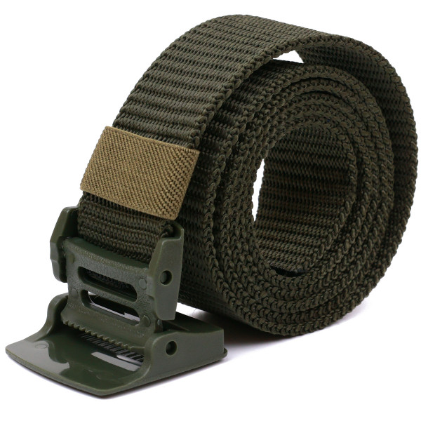 Удобный текстильный мужской ремень Vintage 20582 Зеленый