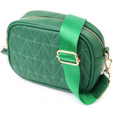 Интересная сумка для женщин из натуральной кожи Vintage 22900 Зеленый