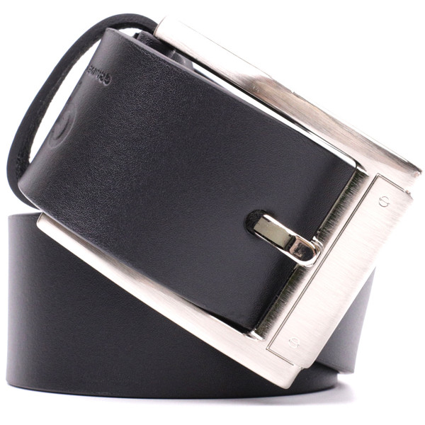 Удобный ремень под джинсы из натуральной кожи GRANDE PELLE 11683 Черный