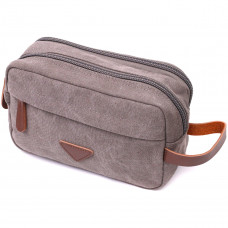 Удобная мужская барсетка на два отделения из качественного текстиля Vintage 22230 Серый