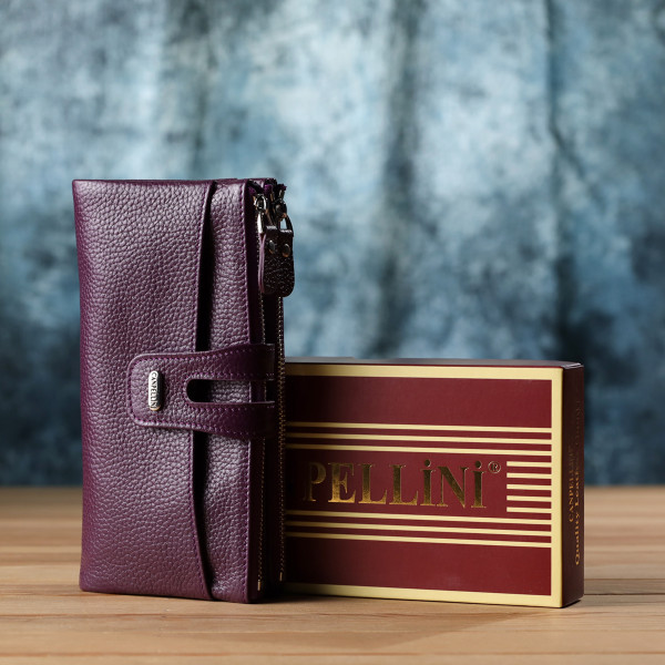 Яркий женский кошелек из натуральной кожи CANPELLINI 20873_1 Фиолетовый