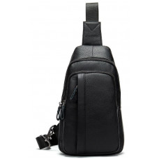 Сумка мужская из кожи через плечо Vintage 14784 Черная