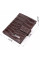 Компактный мужской кошелек из натуральной кожи с тиснением под крокодила KARYA 21386 Коричневый