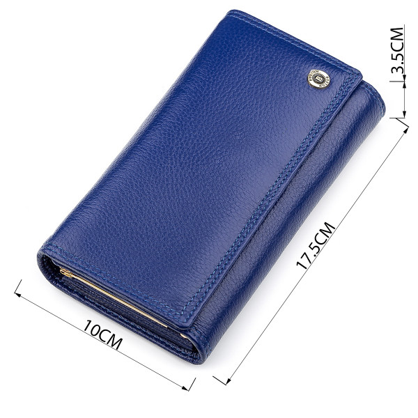 Кошелек женский Boston 18491 (S9001B) вместительный Синий