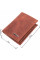 Мужское вертикальное портмоне без застежки в винтажной коже KARYA 21363 Рыжий