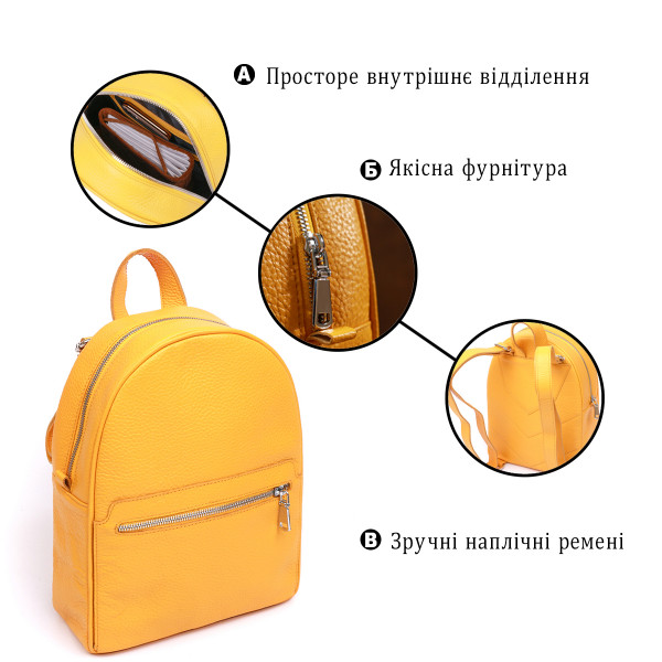 Практичный женский рюкзак Shvigel 16306 Желтый