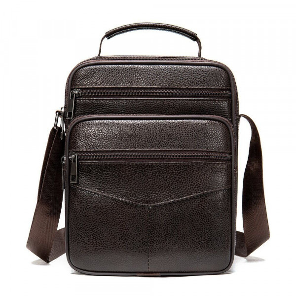 Мессенджер кожаный 14991 Vintage Коричневый
