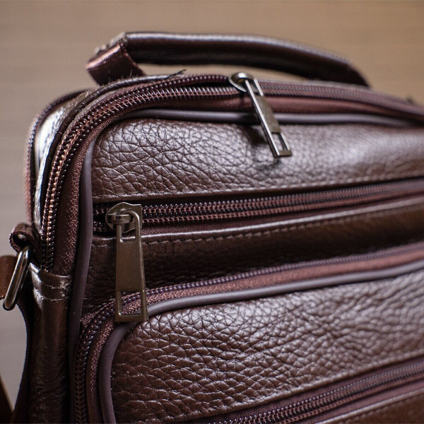 Мессенджер кожаный 14991 Vintage Коричневый