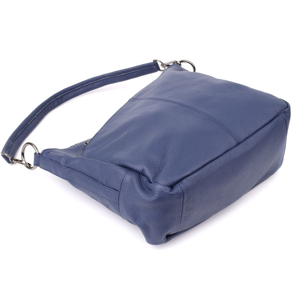 Сумка для женщин на два отделения из натуральной кожи Vintage 23013 Синий