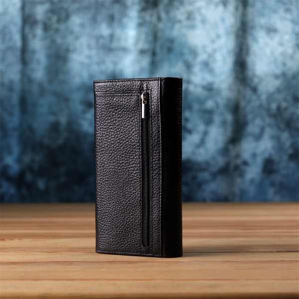 Классический женский кошелек из натуральной кожи CANPELLINI 20872_1 Черный