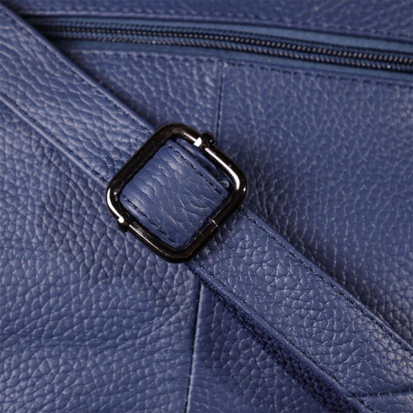 Сумка для женщин на два отделения из натуральной кожи Vintage 23013 Синий