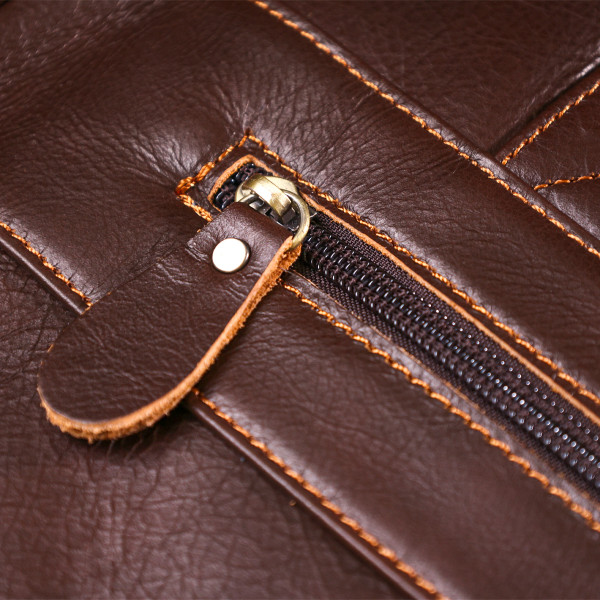 Стильная кожаная сумка для ноутбука Vintage 20681 Коричневый