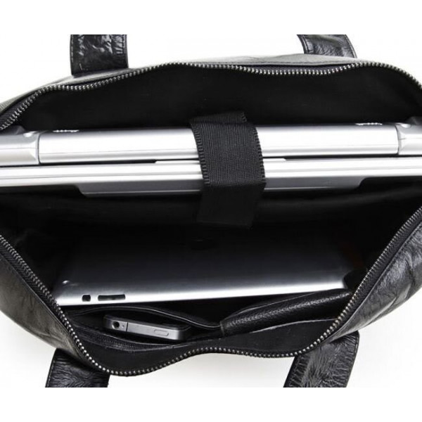 Сумка мужская Vintage 14054 для ноутбука и документов Черная