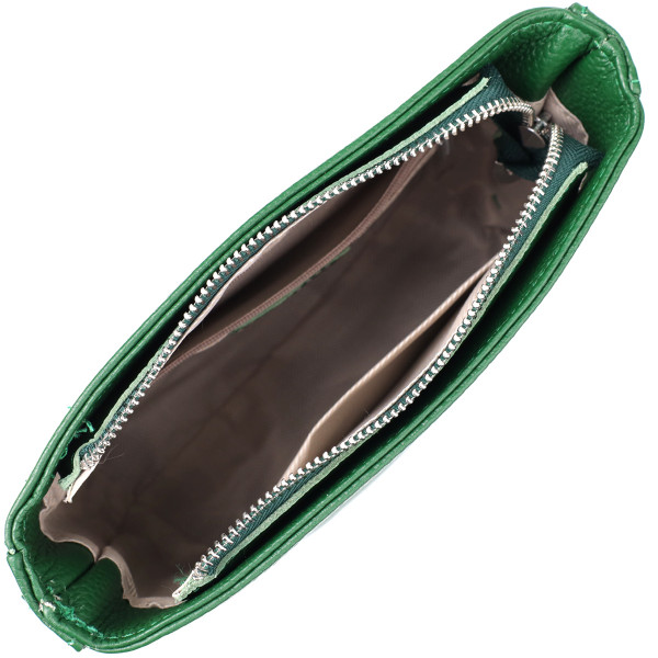 Стильная женская кожаная сумка на каждый день Vintage 22913 Зеленый