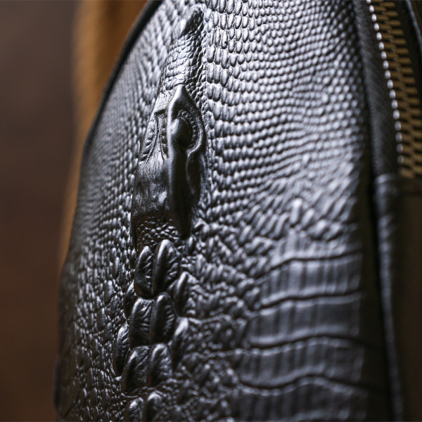 Модная кожаная мужская сумка через плечо Vintage 20673 Черный