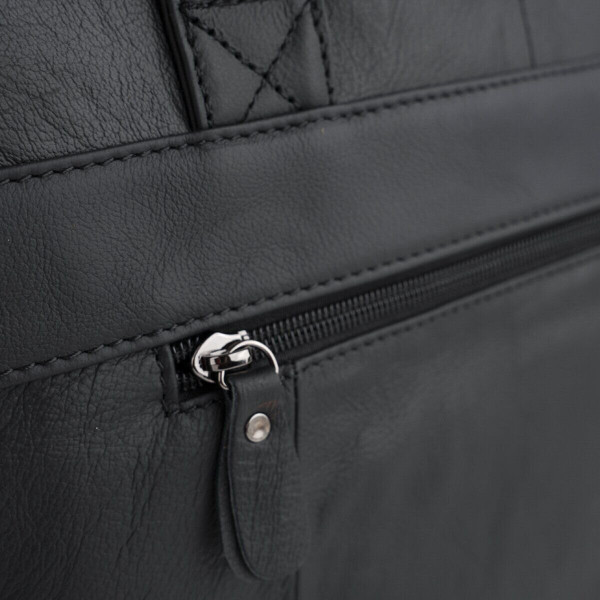 Сумка мужская Vintage 14054 для ноутбука и документов Черная