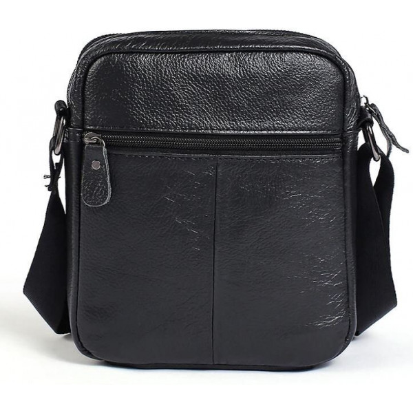 Сумка мужская зернистая Vintage 14704 Черная