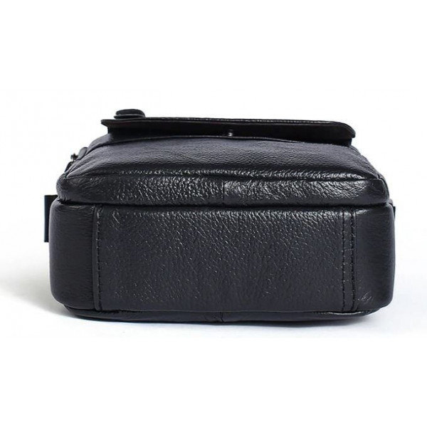 Сумка мужская зернистая Vintage 14704 Черная