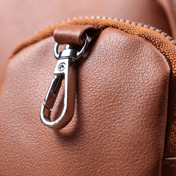 Женская сумка кросс-боди с монетницей из экокожи Vintage 22795 Рыжий