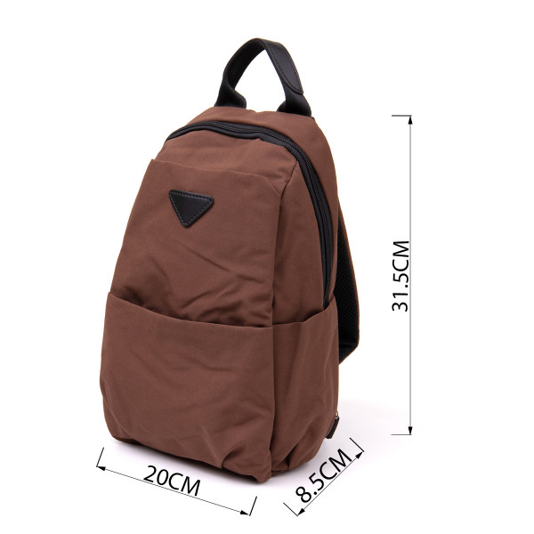 Сумка через плечо нейлон Vintage 20634 Коричневая