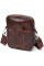 Компактная сумка мужская на пояс из натуральной кожи 21484 Vintage Коричневая
