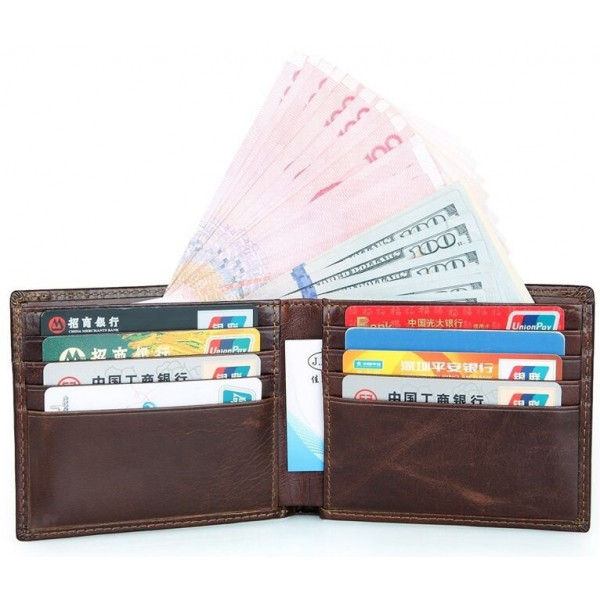 Кошелек мужской Vintage 14374 Коричневый