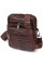 Компактная сумка мужская на пояс из натуральной кожи 21484 Vintage Коричневая