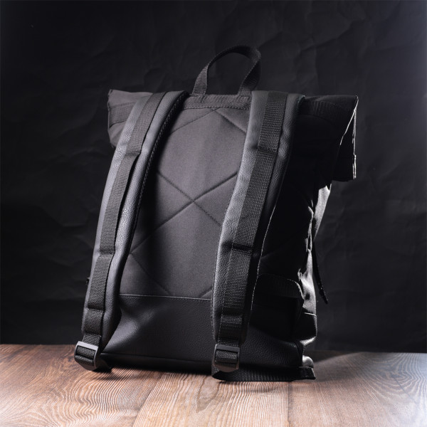 Рюкзак для ноутбука из вставками эко-кожи FABRA 22582 Черный