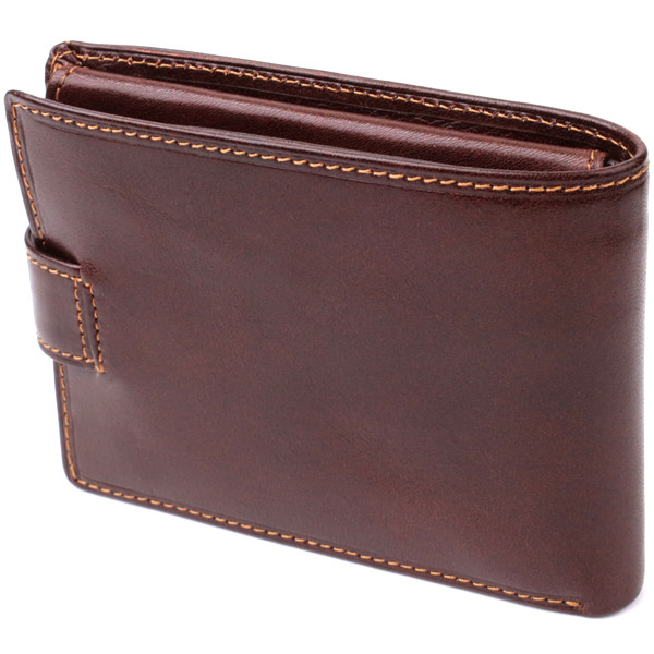 Мужской бумажник из гладкой натуральной кожи Tony Perotti 20852_1 (396A-Q moro) Коричневый