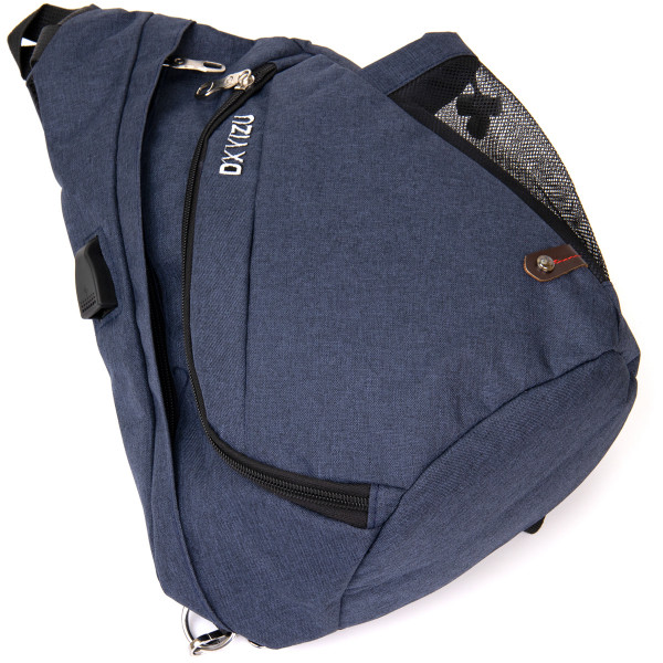 Сумка унисекс через плечо смарт текстильная Vintage 20551 Синяя