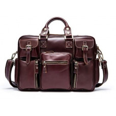 Дорожная сумка-портфель Vintage 14776 Бордовая